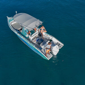 Bateau dans le lagon de Taha'a - Watercolor Taha'a Bateau dans le lagon de Tahaa