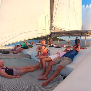 Couché de soleil face à Bora Bora - Watercolor Taha'a Couché de soleil face à Bora Bora