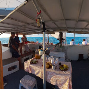 Tour Sunset en groupe face à Bora Bora - Watercolor Taha'a Tour Sunset en groupe face à Bora Bora